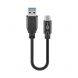 GOOBAY Charge & sync USB-C>A Charging Cable 0.15m 充電線 - BK #51764 [香港行貨]