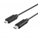 UNITEK USB2.0 USB-C (M) to Micro USB (M) Cable 數據線 #Y-C473BK [香港行貨]