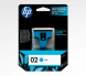 HP 02 AP Cyan Ink Cartridge for PS 3110/3310/8230/D6160/D7160/D7360 C8771WA 墨水 #0882780119086 [香港行貨]