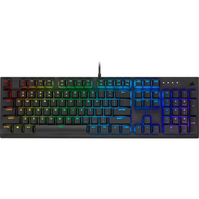 Corsair K60 RGB PRO Gaming Keyboard CHERRY VIOLA 機械鍵軸 機械式電競鍵盤 #CH-910D019-NA [香港行貨]
