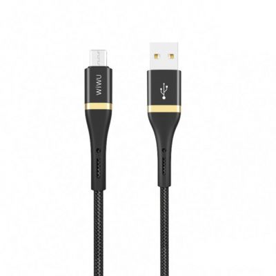WIWU Micro to USB Cable 1.2M 尼龍編織 數據線 傳輸線 #ED102-1.2M [香港行貨]