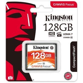 KINGSTON Canvas Focus 128GB CF Card Compact Flash #CFF/128G