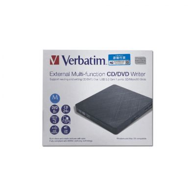 Verbatim External Multi-function CD/DVD Writer 多功能便攜刻錄機 #66717 [香港行貨]