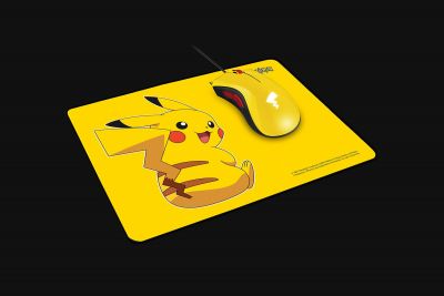 Razer DeathAdder Essential Mouse + Razer Goliathus Speed Pikachu Limited Edition Razer Mouse Pad | 寶可夢 – 皮卡丘限定版 – 滑鼠 + 滑鼠墊組合包 [香港行貨]