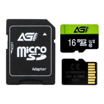 AGI TF138 UHS-I U1 Class 10 MicroSDHC 記憶卡 16GB #UHS-1-16GB [香港行貨]