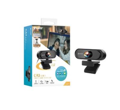 Xpower CA3 3IN1 1080p USB Webcam BK 3合11080P USB網路鏡頭 #XP-CA3-BK [香港行貨]