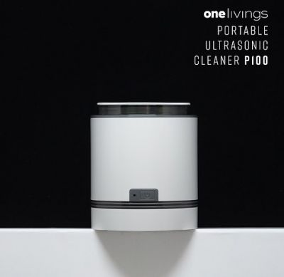 ONELIVINGS Ultrasonic cleaner - P100 便攜超聲波洗淨器 220ml #OL-UD-P100-GY [香港行貨]