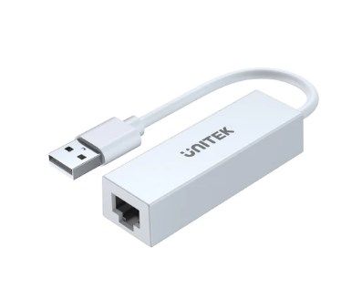 UNITEK USB2.0 to RJ45 Adapter WH USB 轉乙太網轉接器 冬雪白 #U1325A [香港行貨]