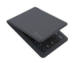 CLEVER Bluetooth Foldable KEYBOARD ENG 灰絨面折疊藍牙鍵盤 英文 #IC-BK06 [香港行貨]