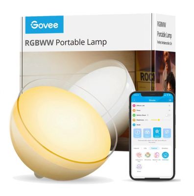 Govee Ambient RGBWW Portable Table Lamp 便攜式檯燈 (Bluetooth & Wi-Fi) #H6058201-OF-UK [香港行貨]