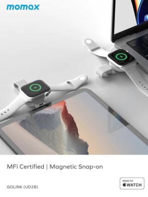 Momax UD28 QGOLINK USB-C Apple Watch Charger 蘋果手錶充電器 #UD28W [香港行貨]