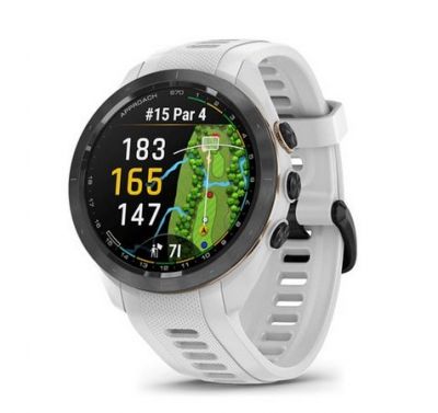 GARMIN APPROACH S70 Golf GPS Watch 42mm White 智能手錶 42mm 白色 #010-02746-50 [香港行貨]