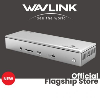 WAVLINK UTD41 40Gbps Thunderbolt 4 Docking Station 四顯示器 4K@60Hz 14 合 1 鋁製擴充塢(具98W 功率輸出 SD4.0 讀卡器 2.5Gbps 乙太網路端口)[香港行貨] 