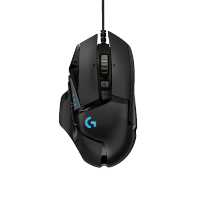 Logitech G502 Hero Gaming Mouse - Black 高效能電競滑鼠 #LGTG502HERO [香港行貨] (2年保養)
