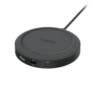Mophie Universal Wireless Charging Hub 10W 無線充電3端口集線器 - Black #401307465 [香港行貨]