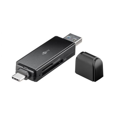 GOOBAY USB-C 2in1 MicroSD & SD Card reader 讀卡器 - BK #51778 [香港行貨]