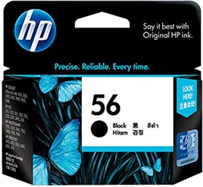 HP 56 Black Ink (19ml) for DeskJet 450/5550/5160/5652/9650 C6656AA 墨盒 #0808736234405 [香港行貨]
