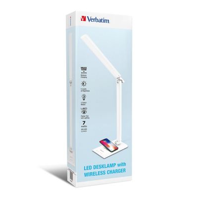 Verbatim 10W LED Desk Lamp + Wireless Charger  枱燈連無線充電 #66516 [香港行貨]