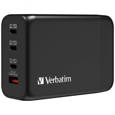 Verbatim GAN PD 200W 4Port Charger 4端口充電器 (附AC電源線) #66704 [香港行貨]