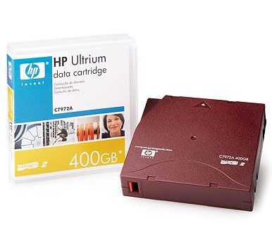 HP Backup Tape C7972A Ultrium II Data Cartridge, 400GB for Ultri