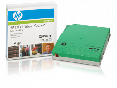 HP Backup Tape C7974W Ultrium LTO4 Data Cartridge,  1.6TB WORM D
