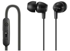 SONY Earbud Headphones for Smartphones (Black) DR-EX14VP/B