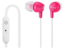 SONY Earbud Headphones for Smartphones (Hot Pink) DR-EX14VP/PI