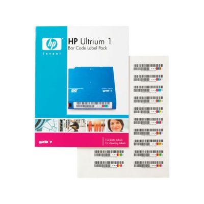 HP Backup Tape Q2001A HP Ultrium 1 bar code label pack