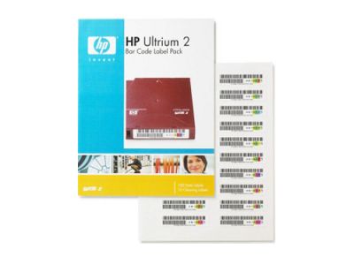 HP Backup Tape Q2002A HP Ultrium 2 bar code label pack