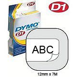 DYMO D1 Standard 12mm x 7M - Black on Clear