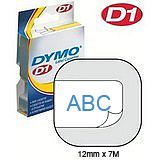 DYMO D1 Standard 12mm x 7M - Blue on Clear
