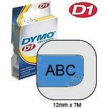 DYMO D1 Standard 12mm x 7M - Black on Blue