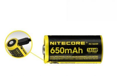 NITECORE NL1665R 650mAh Battery 電池 #N-NL1665R [香港行貨]