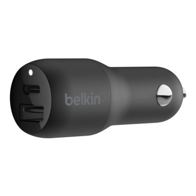 Belkin BOOST CHARGE 32W Type-C PD + Type-A Car Charger - BK 車載充電器 #CCB003BTBK [香港行貨]