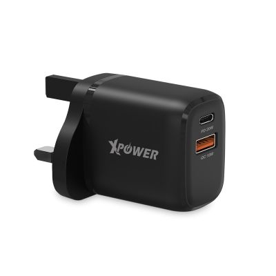 XPower A2008 20W PD/QC Charger 迷你充電器 - Black #XP-A2008-02-BK [香港行貨]