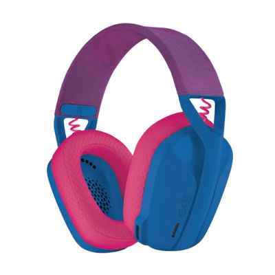 Logitech G435 LIGHTSPEED Wireless Gaming Headset 無線遊戲耳機 - Blue 藍+樹莓色 #LGTG435BL [香港行貨] (2年保養)