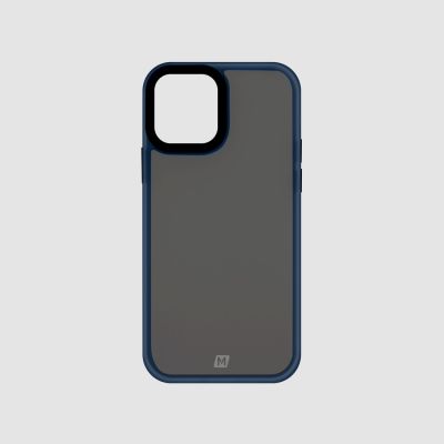 Momax iPhone 12 Pro Max 6.7" Case 透明底背防護硬殼 - Blue #CPAP20LB [香港行貨]