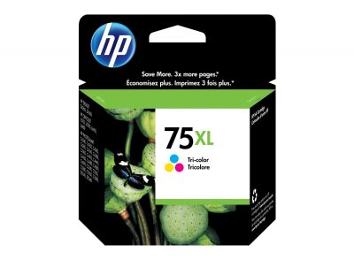 HP 75XL Tricolor Inkjet Print Cartridge for OJ J5780, PS C4280/C4345/C4480/C4580&C5280, DJ D4260 CB338WA