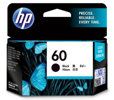 HP 60 Black Ink Cartridge for DJ D2560 & F4280 CC640WA