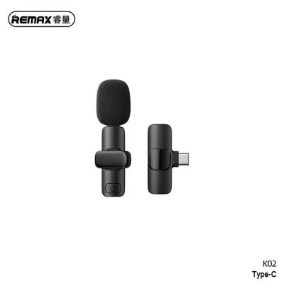 REMAX K02 Wireless Live-Stream Clip Microphone 無線直播收音領夾麥克風 (Type-C) #RE-K02-C [香港行貨]