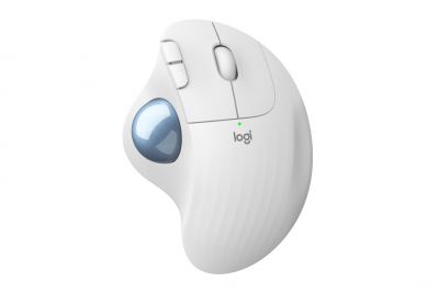 Logitech Ergo M575 Trackball Wireless Mouse - White 軌跡球 藍牙滑鼠 #LGTM575ERGOWH [香港行貨] (1年保養)