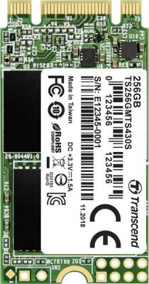 Transcend SATA III 6Gb/s M.2 SSD MTS430S 256GB 固態硬碟 #TS256GMTS430S [香港行貨]