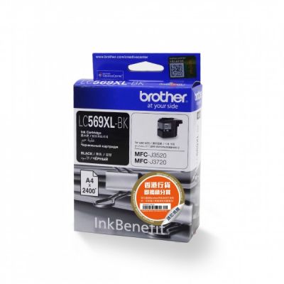 BROTHER LC569XLBK INK CARTRIDGE (BK) 墨盒 #LC569XLBK-2 [香港行貨]