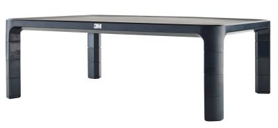 3M MS85B Adjustable Monitor Stand for Computer Monitors and Laptops