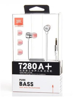 JBL T280A+ In-Ear Headphones 入耳式耳機 W/CT #T280A+SL-W [平行進口, 7天保養]