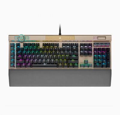 Corsair K100 RGB Optical Mechanical Gaming Keyboard - Gold 光學 機械式電競鍵盤 #CH-912A21A-NA [香港行貨]