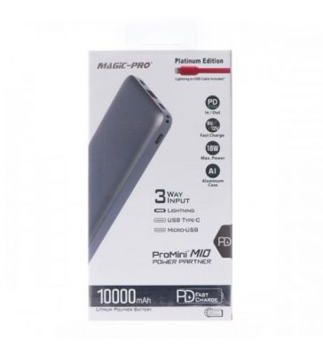 Magic-Pro ProMini M10 PD 快速充電流動電池 battery #PM-PBM10GY  [香港行貨]