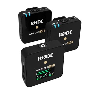 RODE Wireless GO II Dual Channel Microphone System 一對二無線收音咪套裝 - Black #RODEWGOIIBK [香港行貨]