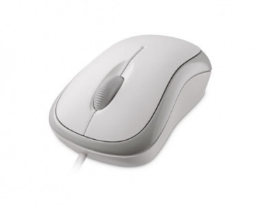 Microsoft Basic Optical Mouse (White) 入門光學滑鼠 (香港行貨)  #P5B-00042-2 