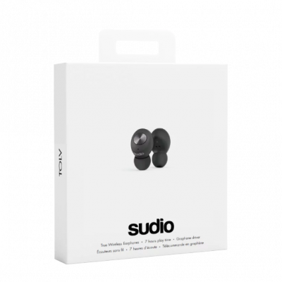 sudio TOLV BLACK Bluetooth True Wireless Headset 藍牙真無線耳機 (黑色) #SU-TLVBLK【香港行貨】